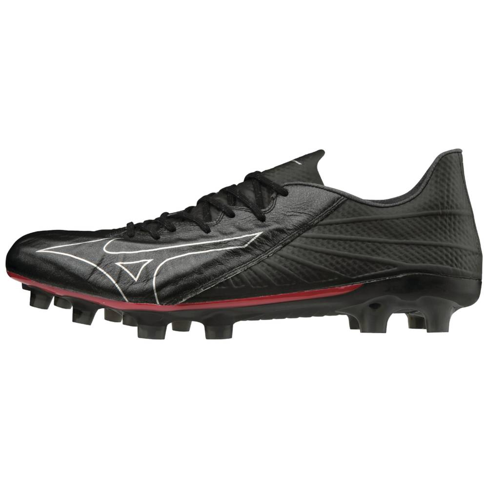 Mens Mizuno Rebula III Japan Soccer Cleats Black/Silver Philippines (WAFPMD178)